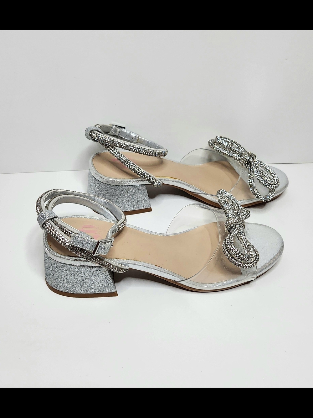 Girls Glitter Rhinestone Sandals